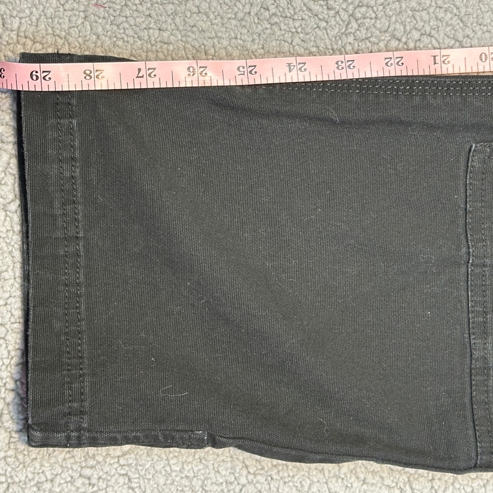 Noble Outfitters Womens Black Canvas Double Front Utility Work Pants Size 12 - Picture 7 of 8
